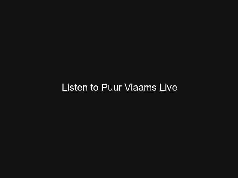 Listen to Puur Vlaams Live